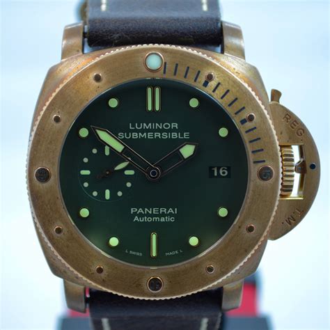 panerai 382 movement|Luminor Submersible 1950 3 Days Automatic Bronzo .